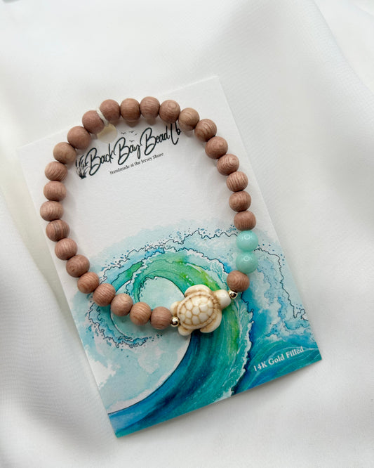 Save The Turtles Rosewood Bracelet