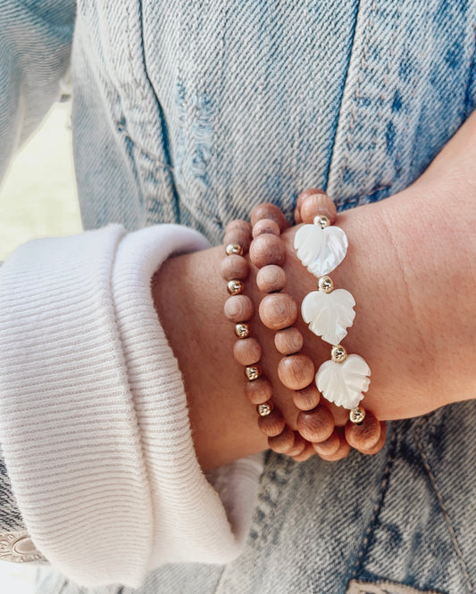 Summer Shade | Rosewood Shell Bracelet