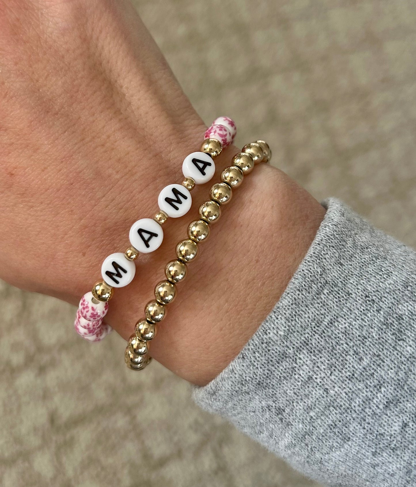 Floral Name Bracelet